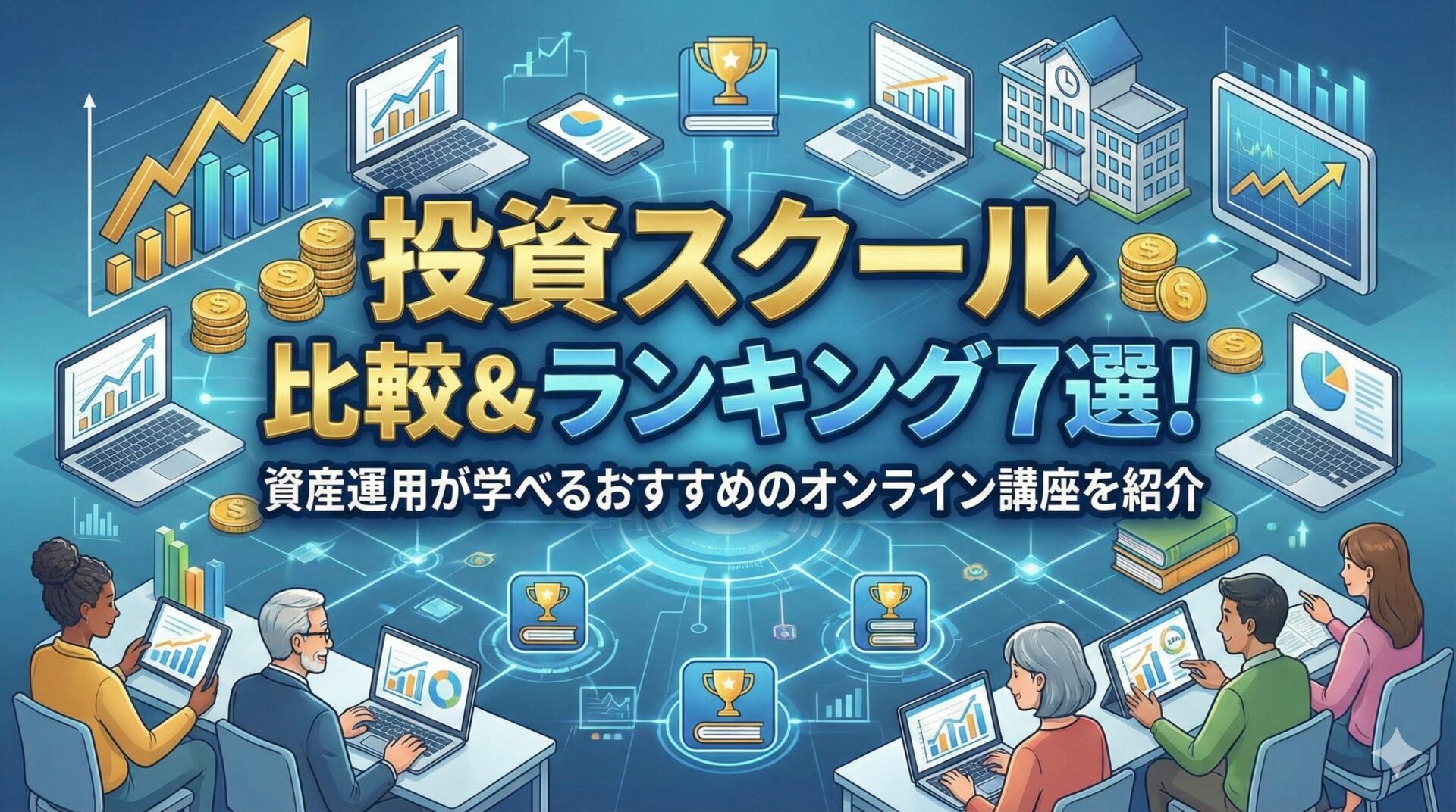 投資スクール比較&ランキング7選！資産運用が学べるおすすめのオンライン講座を紹介
