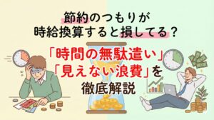 節約のつもりが時給換算すると損してる？「時間の無駄遣い」という「見えない浪費」を徹底解説