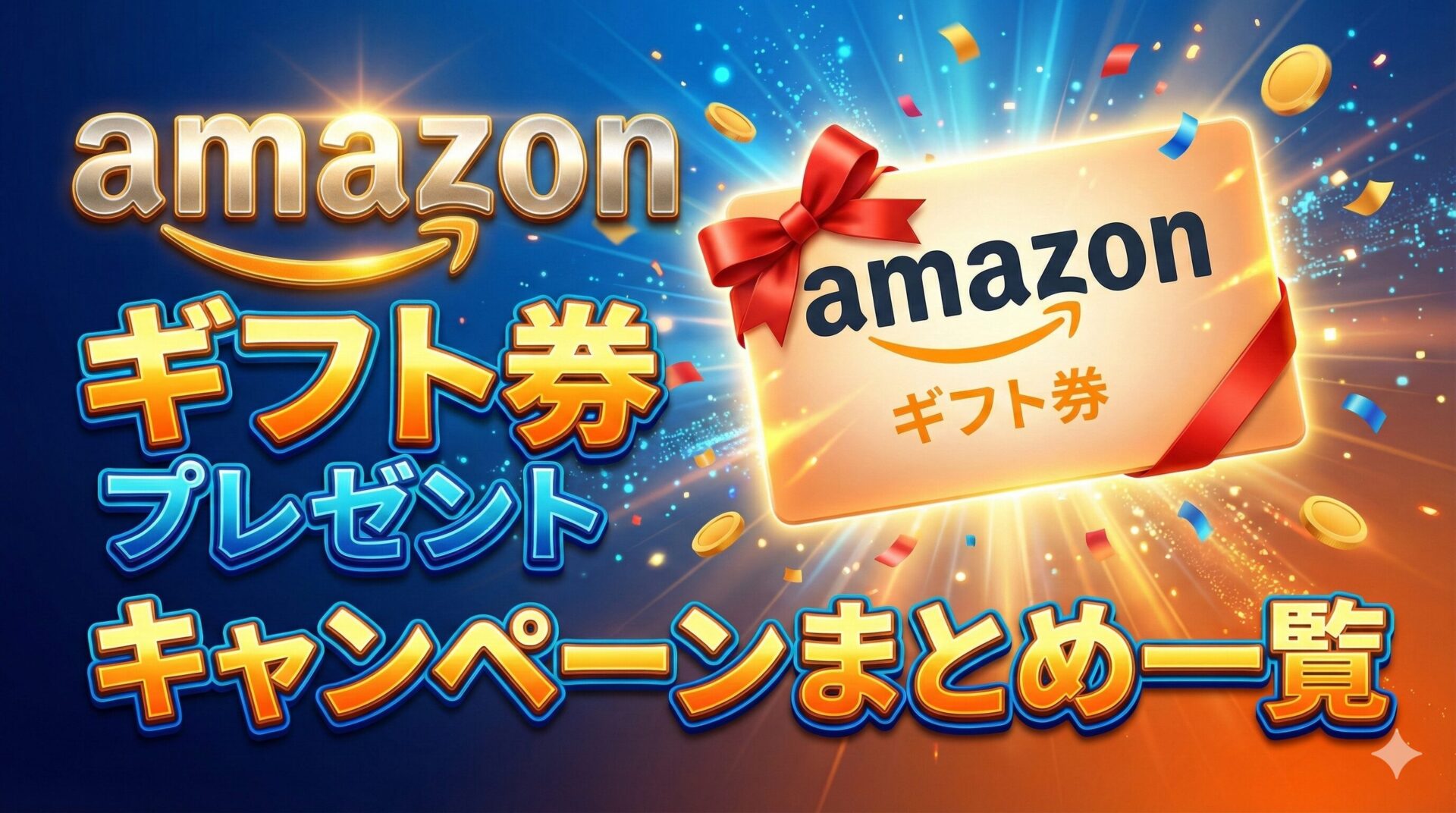 アマギフ2000円以上もらえる！Amazonギフト券 無料配布プレゼントキャンペーン