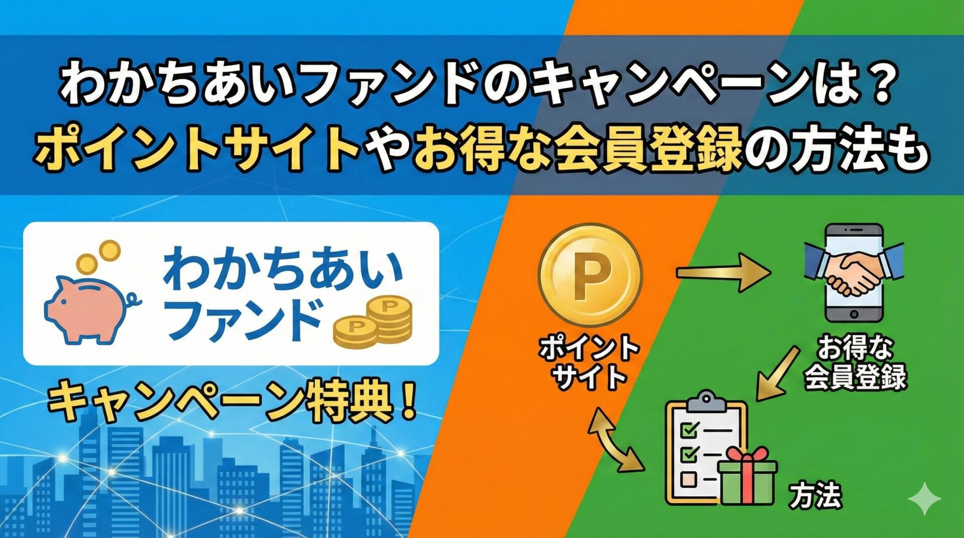わかちあいファンドのキャンペーンの評判は？ポイントサイトやお得な会員登録の方法も