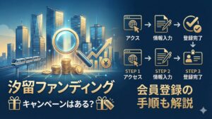 汐留ファンディングのキャンペーンはある？会員登録の手順も解説