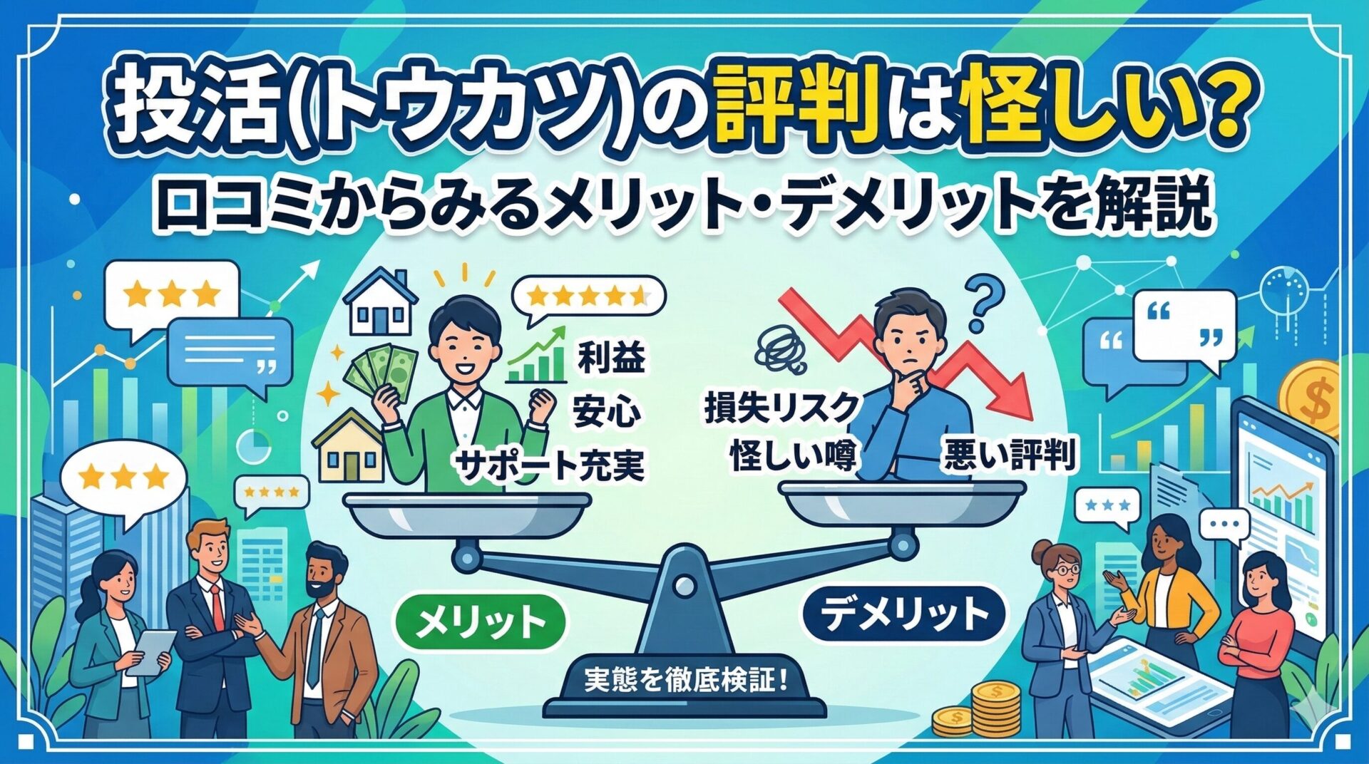 投活(トウカツ)の評判は怪しい？口コミからみるメリット・デメリットを解説
