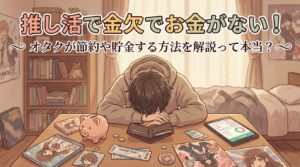 推し活で金欠でお金がない！オタクが節約や貯金する方法を解説