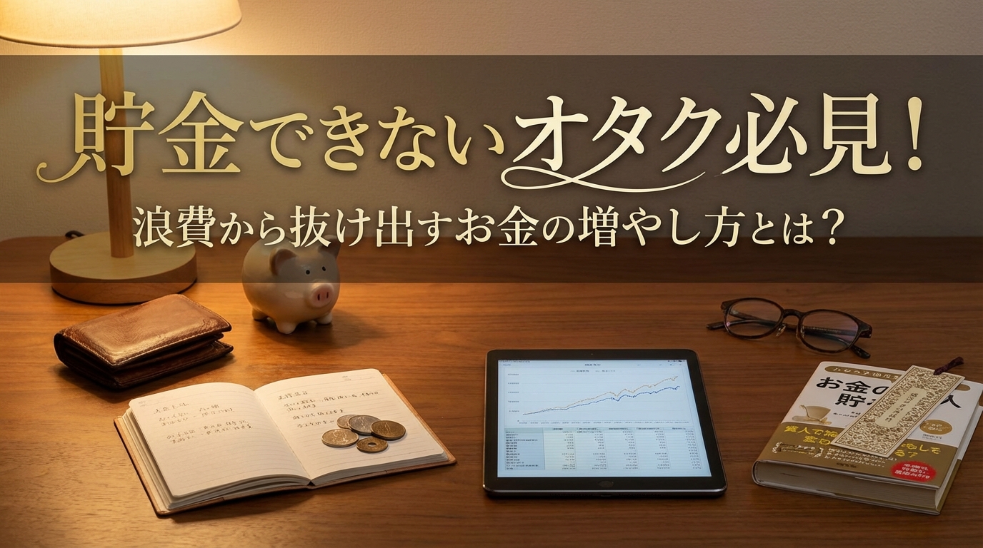 貯金できないオタク必見！浪費から抜け出すお金の増やし方を解説