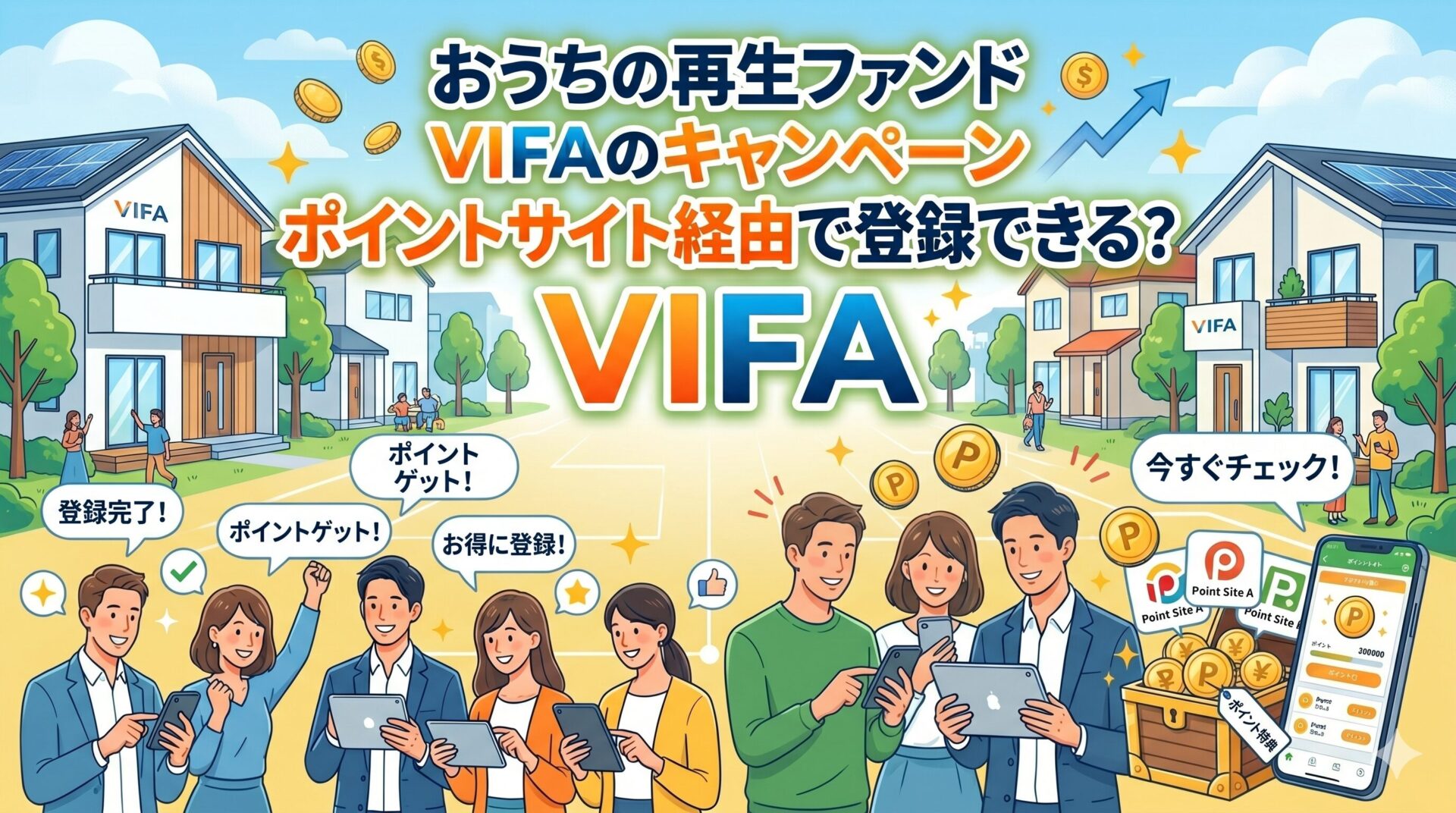 おうちの再生ファンドVIFAのキャンペーン｜ポイントサイト経由で登録できる？