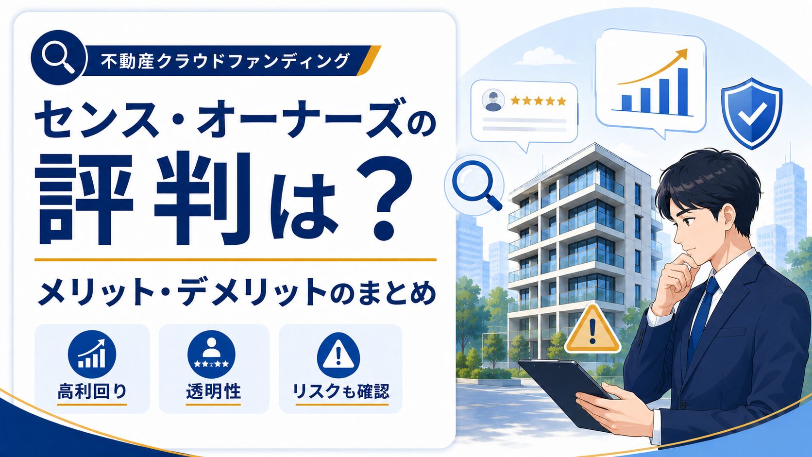 センス・オーナーズ(SENSE OWNERS)の評判は？メリット・デメリットのまとめ